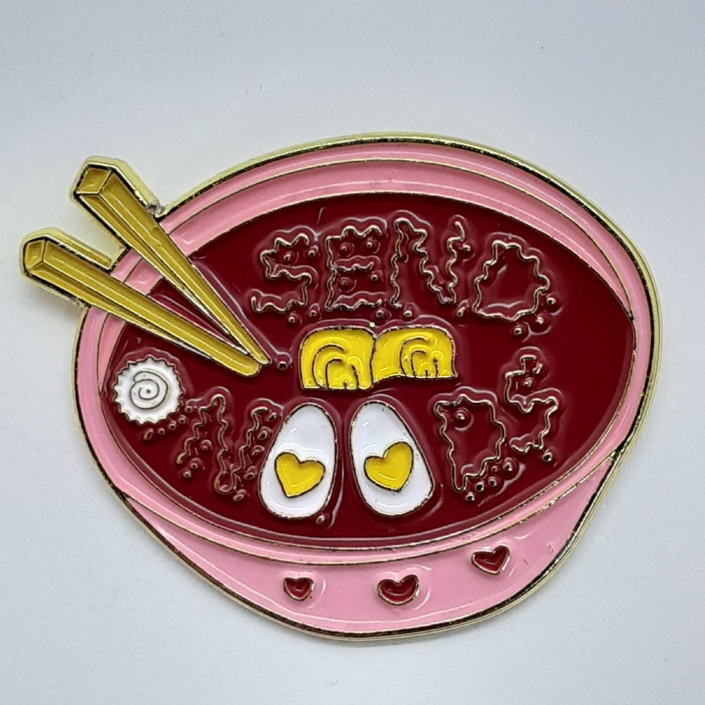 ‘SEND NOODS’ Noodles Bowl Enamel pin